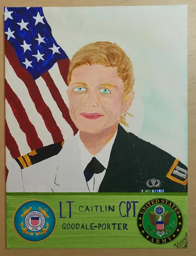 Portrait of Caitlin Goodale-Porter, U.S. Army & U.S. Coast Guard