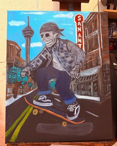 cholo skull skater