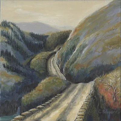 Bosnia Hinterlands in Acrylics