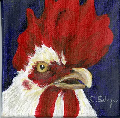 Handsome Guy in Acrylics