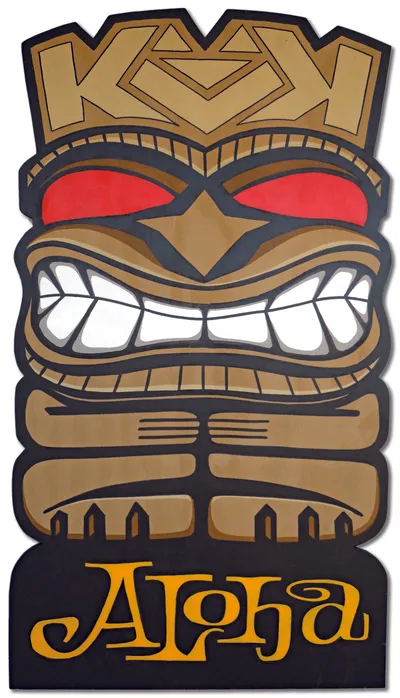 Aloha Tiki Sign