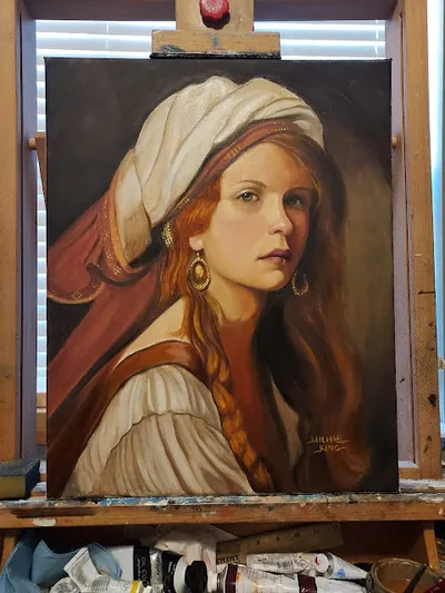 Gypsy Maiden  Oil on Stretched canvas