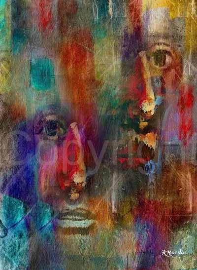 "Blood Brothers"  100% Digital Painting. AI Tools were not used in the creation of this artwork