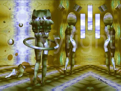 "Altered Reality"  100% Digital Painting.  AI Tools were not used in the creation of this artwork