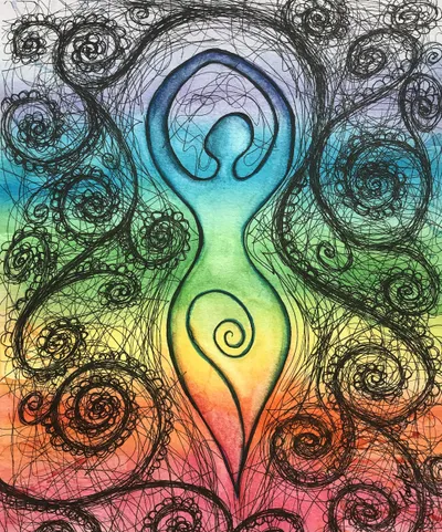 Chakra Spiral Goddess
