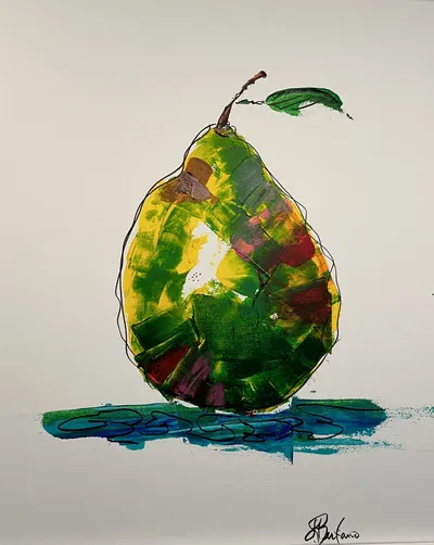 Funky Pear - Acrylic