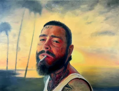 “Post Malone” “x” Oil Painting