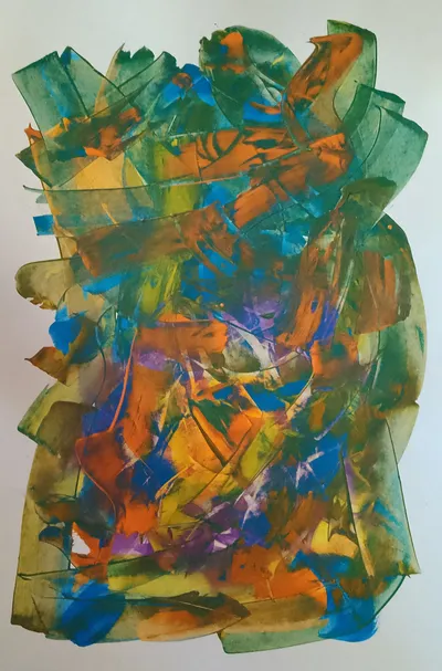 Photo of original hand acrylic