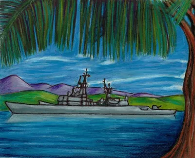 Warship In Paradise