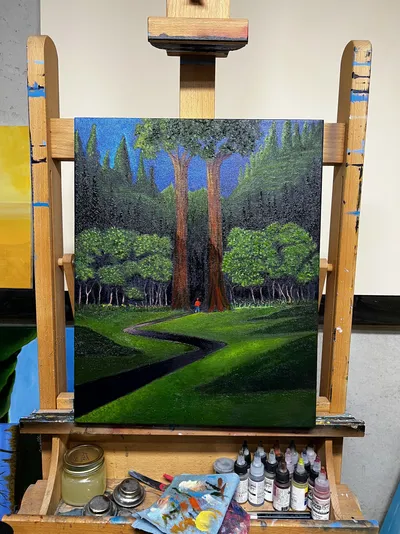 Rivers Ridge (oil on canvas)