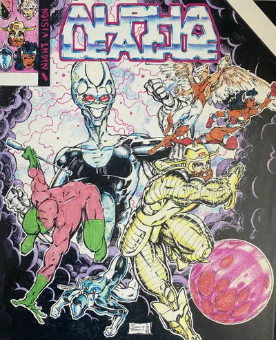 Alpha League Comic Book Cover Concept