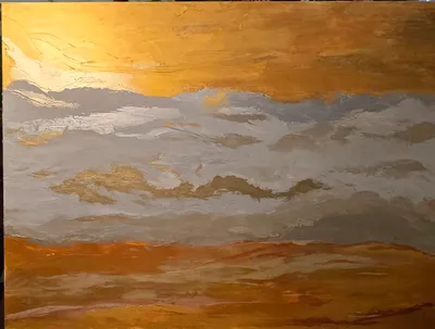 Sunset over the Painted Desert