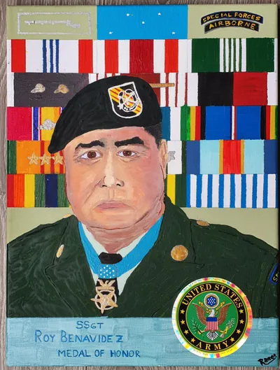 Portrait of Roy Benavidez, U.S. Army