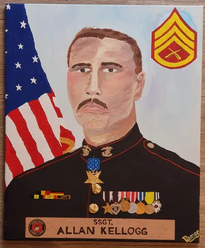 Portrait of Allan Kellogg, U.S. Marine Corps
