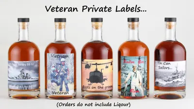 Veteran bottle labels