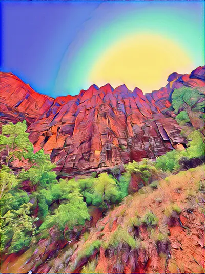 Slide Rock AZ Mountain View