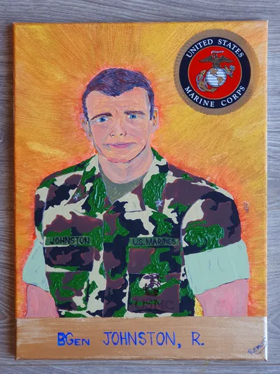 Portrait of Robert Johnston, U.S. Marine Corps