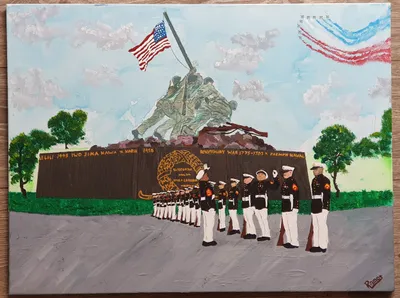 Marine Corps Silent Drill Platoon at Arlington National Cemetery