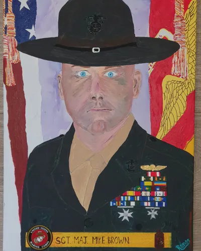 Portrait of Mike Brown, U.S. Marine Corps